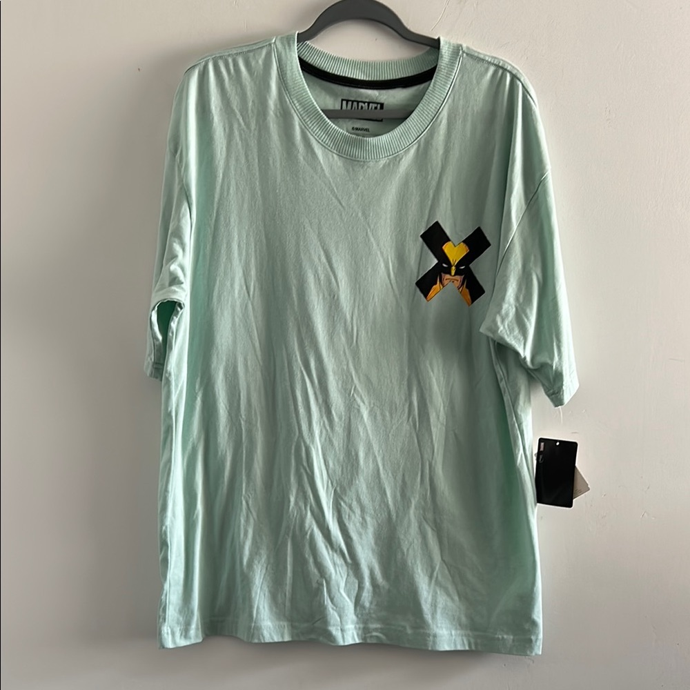 Marvel, Men’s Size XL Mint Green Wolverine T-Shirt